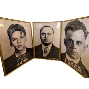 24x36 Large Mugshot Prints John Dilinger Frank Sinatra Al Capone